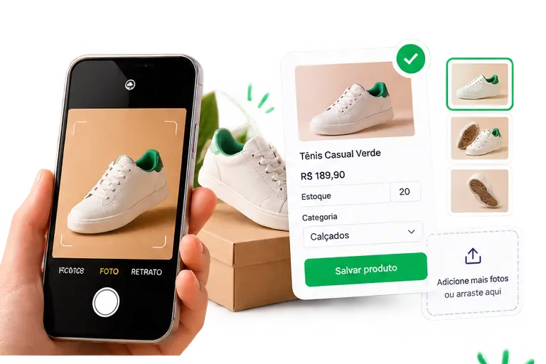 Cadastro de produto em uma loja virtual